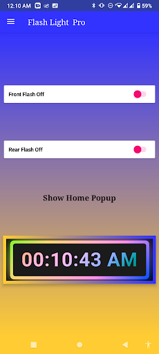 Android application Flash Light Pro screenshort