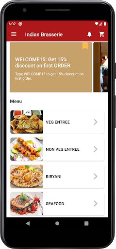 Indian Brasserie Screen 2