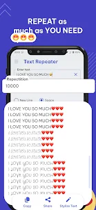 Text Repeater: Word Repetition
