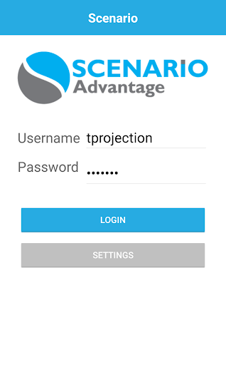 Android application Scenario ENTERPRISE screenshort