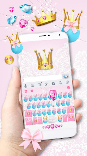 Android application Pink Cute Princess Theme screenshort
