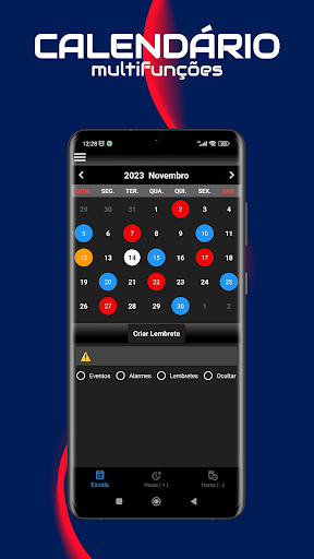 Android application Meu Banco de Horas screenshort