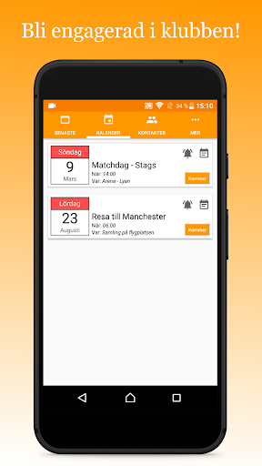 Klubbappen Screen 3