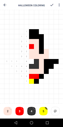Halloween color by number app Screen 3