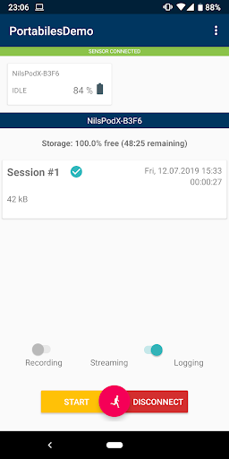 PortabilesDemoApp Screen 2