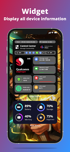 Android application G-CPU:Monitor CPU, RAM, Widget screenshort