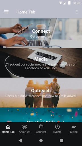 Android application Common Ground Church LWB screenshort