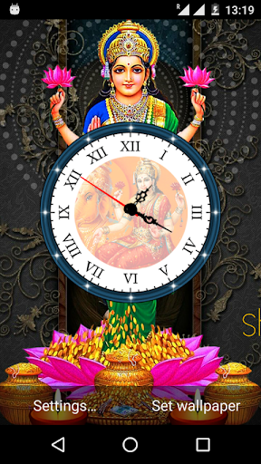 Android application Laxmi Ji Clock Live Wallpaper screenshort