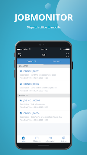 Jobmonitor Screen 2
