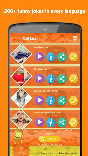 Android application LOLapp - Prank Calls App screenshort