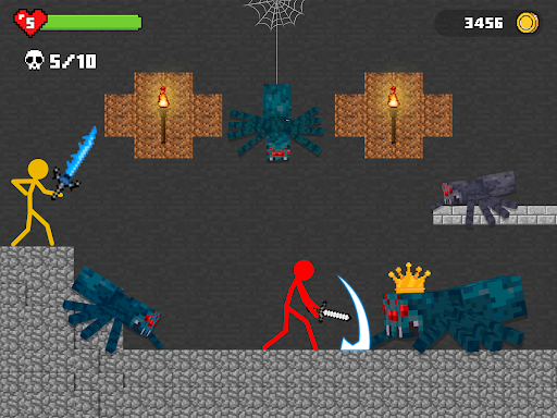 Stickman Battle in Craft World 3.0.0 screenshots 1
