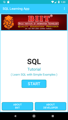 Android application SQL Training App (Offline) screenshort