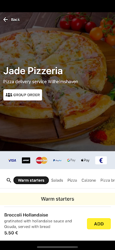 Jade Pizzeria Screen 2