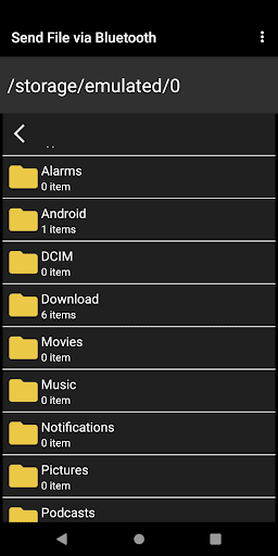 Android application myWear File Explorer screenshort