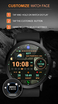 WFP 125 Digital watch faceのおすすめ画像4