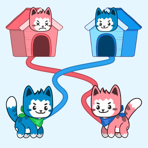 Cat Rush: Draw Home Puzzle