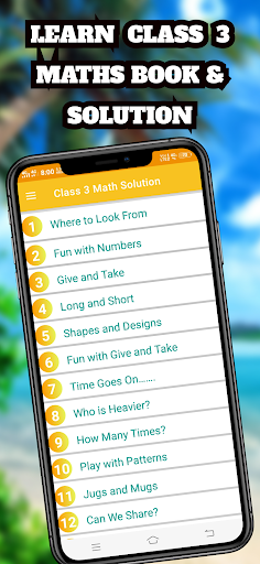 Android application Class 3 Math NCERT Solution screenshort