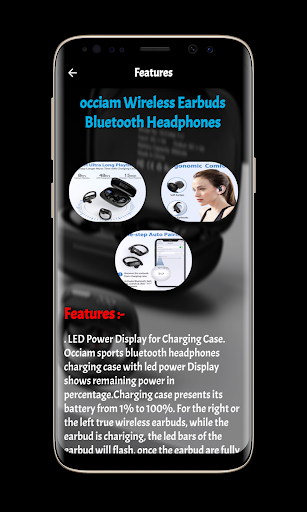 Occiam Wireless Earbuds Guide Screen 3