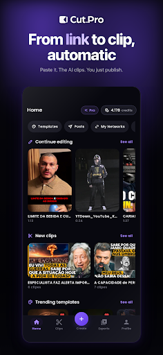 Cut.Pro: Viral Clips with AI screenshot 1