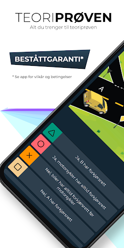 Android application Teoriprøven – MC screenshort