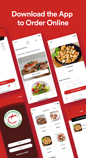 Android application Pasta Pronto screenshort