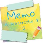 Cover Image of Télécharger Sticky Memo *Watercolor* 2 2.0.13 APK