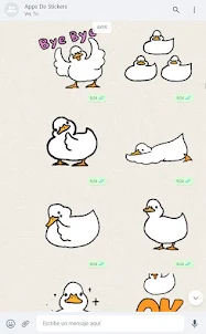 Patos Stickers con Movimiento