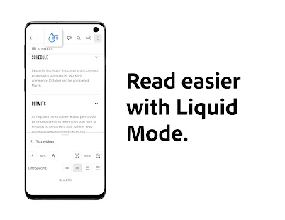 Adobe Acrobat Reader: Edit PDF Screenshot
