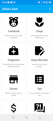 Android application Kilimo Soft screenshort