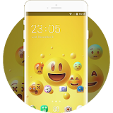 Happy Smile Free Theme design for Emoji Wallpaper icon