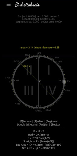 Android application Trigonometry screenshort