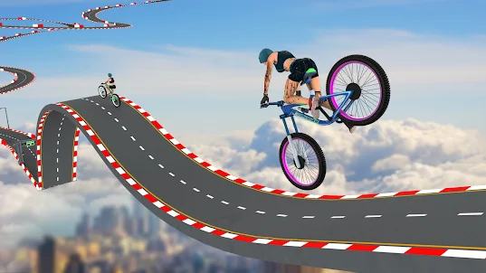BMX Cycle Mega Ramp-Stunt Race