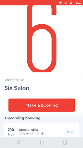 Android application 6 Salon screenshort