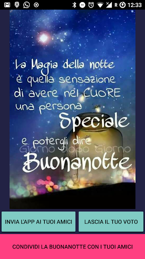 Android application Buonanotte immagini della sera screenshort