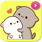 Cover Image of डाउनलोड Animated Mochi Cat Stickers version 1.2 APK