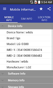 Mobile, SIM and Location Info Unknown