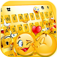 Тема для клавиатуры Love Emoji Party