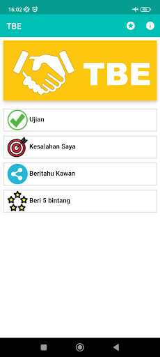 Android application TBE - Takaful Basic Exam screenshort