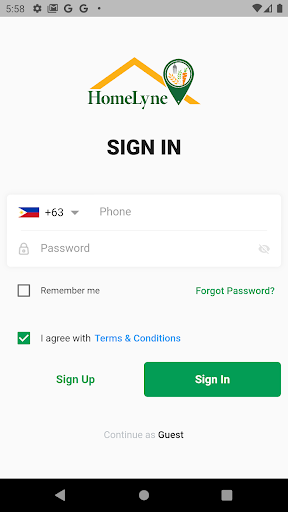 Android application HomeLyne Buyer screenshort