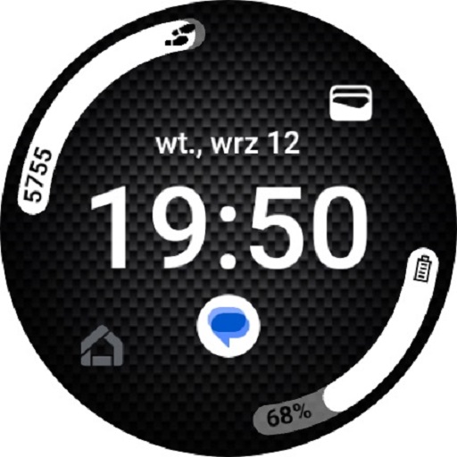 Carbon watch face logo