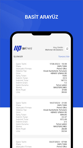 Up Enerji Yakıt Screen 2