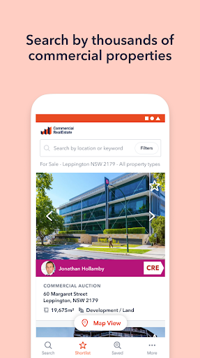 Android application Commercial Real Estate screenshort