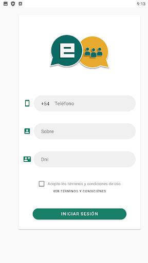 Android application Conectados CBA screenshort