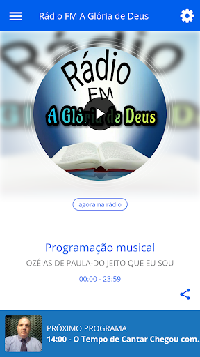 Android application Rádio FM A Glória de Deus screenshort
