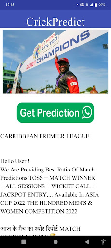 CrikcPredict Real Prediction Screen 3
