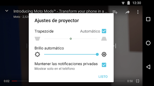 Imágen 4 Moto Mods Projector android