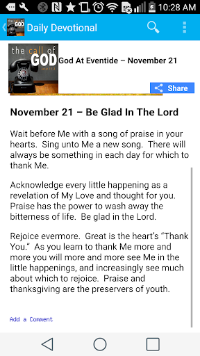 God is at Eventide Devotional Screen 3