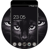 Black Cat Cool Evil Theme: Live Wallpaper icon