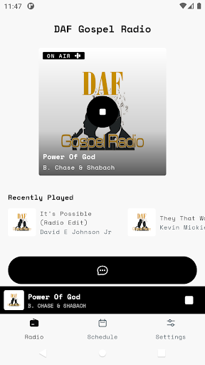 Android application DAF Gospel Radio screenshort