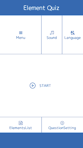 Android application Element Quiz screenshort